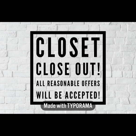 CLOSET CLOSE OUT! - Picture 1 of 1